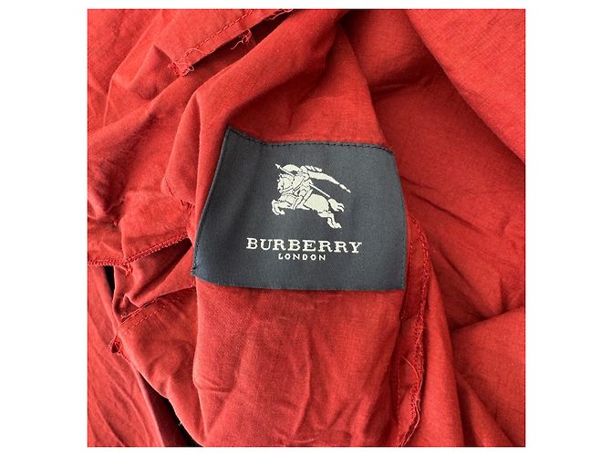 Chaqueta Burberry London de mezcla de algodón roja Burdeos - vista 4
