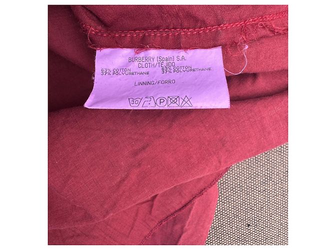 Chaqueta Burberry London de mezcla de algodón roja Burdeos - vista 5