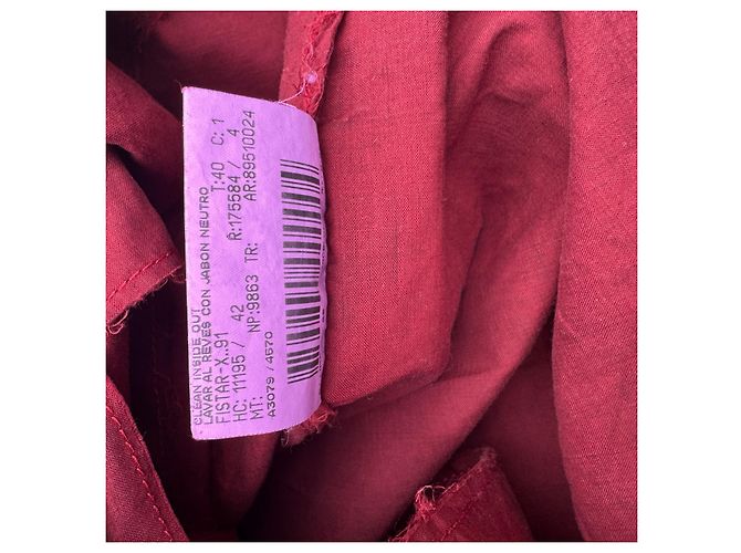 Chaqueta Burberry London de mezcla de algodón roja Burdeos - vista 6