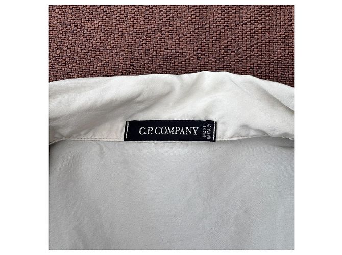 Autre Marque C.P. Company Camicia a Maniche Corte con Zip Beige - vista 3