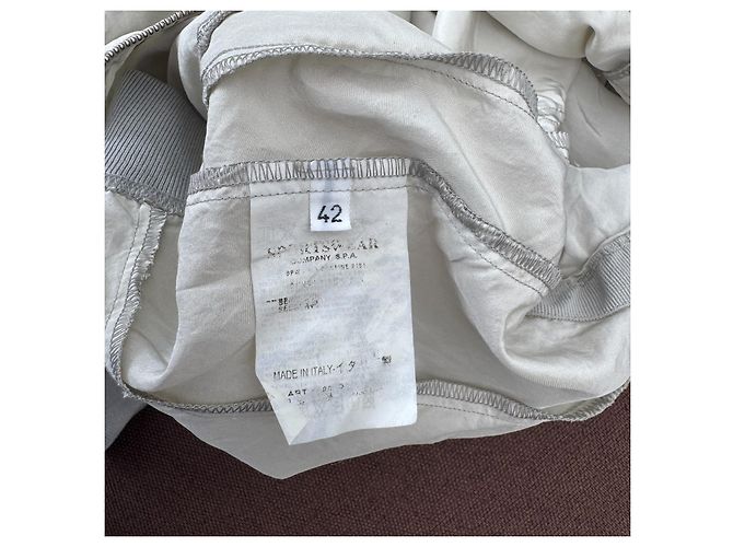 Autre Marque C.P. Company Camicia a Maniche Corte con Zip Beige - vista 4
