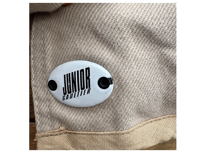 Jean Paul Gaultier Chaqueta corta Junior Gaultier de algodón beige - vista 2