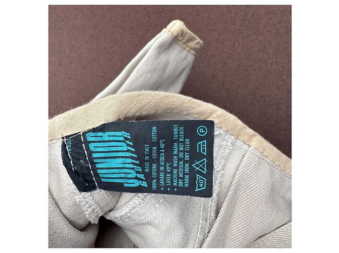 Jean Paul Gaultier Chaqueta corta Junior Gaultier de algodón beige - vista 6