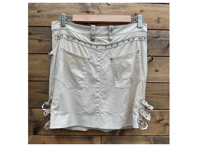 Christian Dior Boutique Minifalda Crema Blanco Beige - vista 2