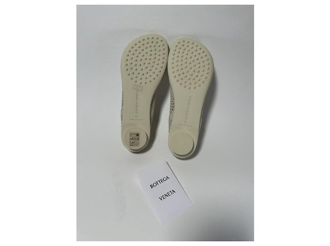 Bottega Veneta Atomic Flat Polyester Mesh Sea Salt Größe 37 (Full set) Neu/Original Beige - Ansicht 11