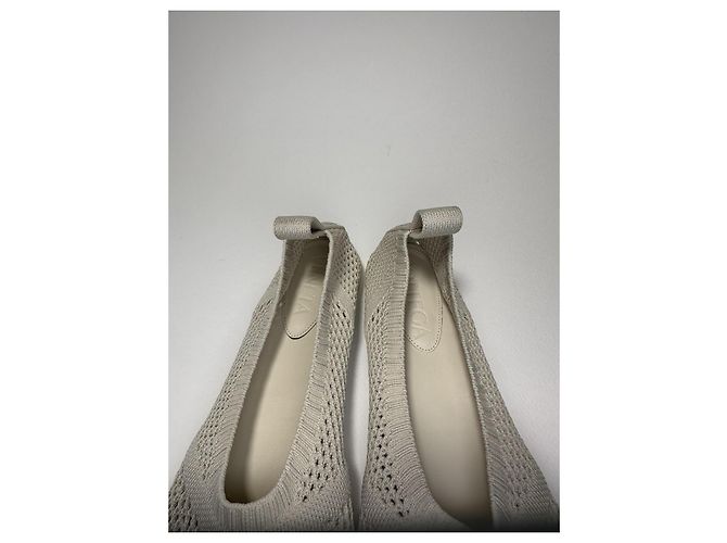 Bottega Veneta Atomic Flat Polyester Mesh Sea Salt Größe 37 (Full set) Neu/Original Beige - Ansicht 6