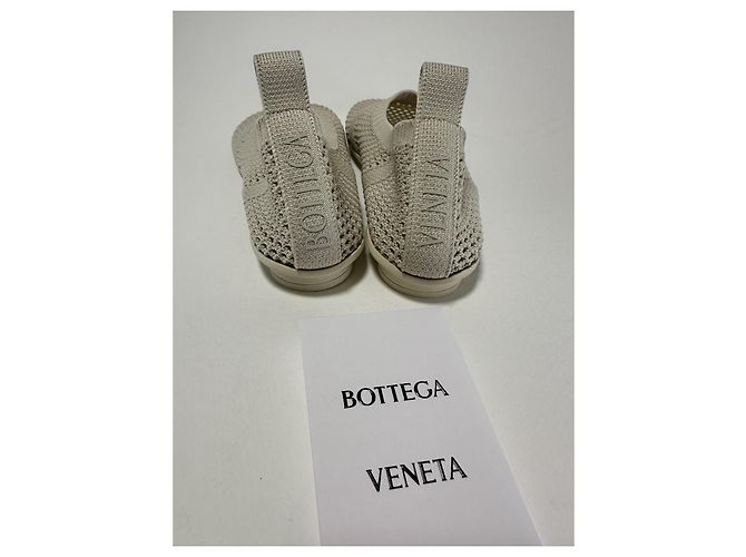 Bottega Veneta Atomic Flat Polyester Mesh Sea Salt Größe 37 (Full set) Neu/Original Beige - Ansicht 7