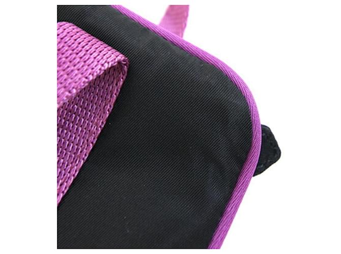 Borsa Prada nera e viola Nero Porpora - vista 6