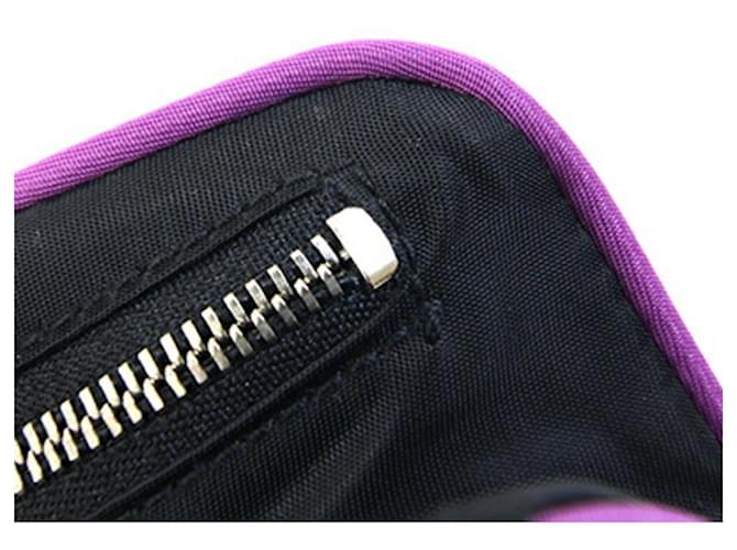 Borsa Prada nera e viola Nero Porpora - vista 7