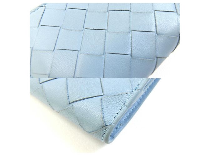Bottega Veneta zweifach Klapperbrieftasche Hellblau - Ansicht 4