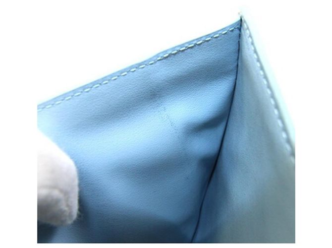 Bottega Veneta zweifach Klapperbrieftasche Hellblau - Ansicht 6