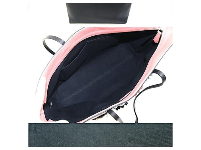 Fendi Roll Medium Tote Bag Schwarz Pink - Ansicht 2