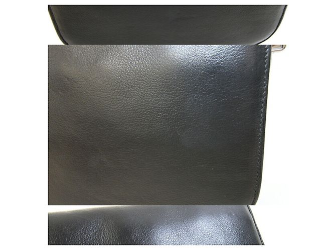 Borsa a tracolla in pelle nera Prada Nero - vista 3