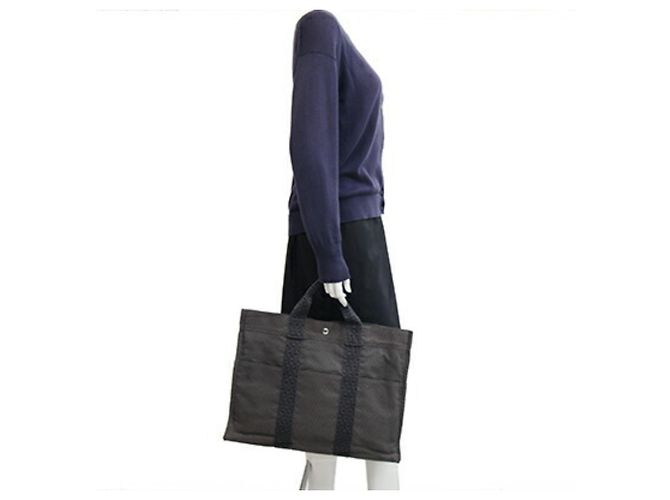 Hermès Borsa Hermes Herline Tote MM Marrone - vista 8
