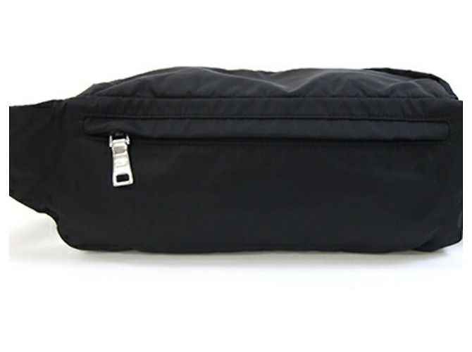 Borsa a tracolla Prada 2VL008 in nylon e pelle nera Nero - vista 2