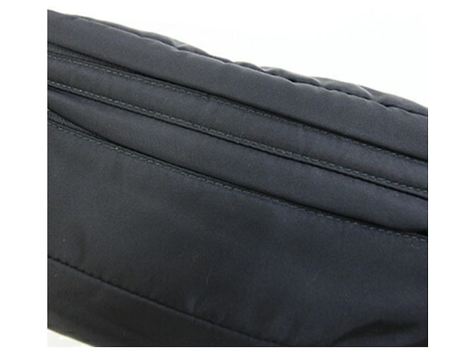 Borsa a tracolla Prada 2VL008 in nylon e pelle nera Nero - vista 5