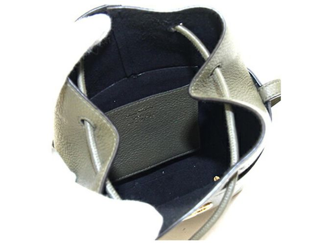 Salvatore Ferragamo Olive Leather Shoulder Bag Olive green - view 3