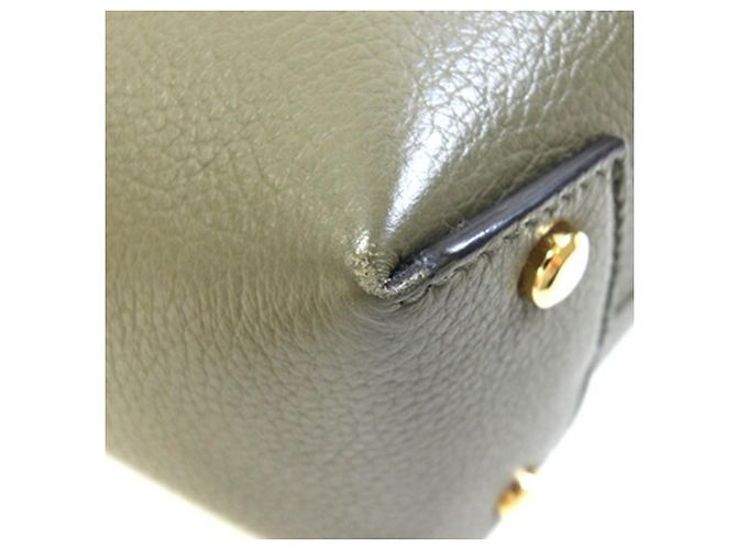 Salvatore Ferragamo Olive Leather Shoulder Bag Olive green - view 5