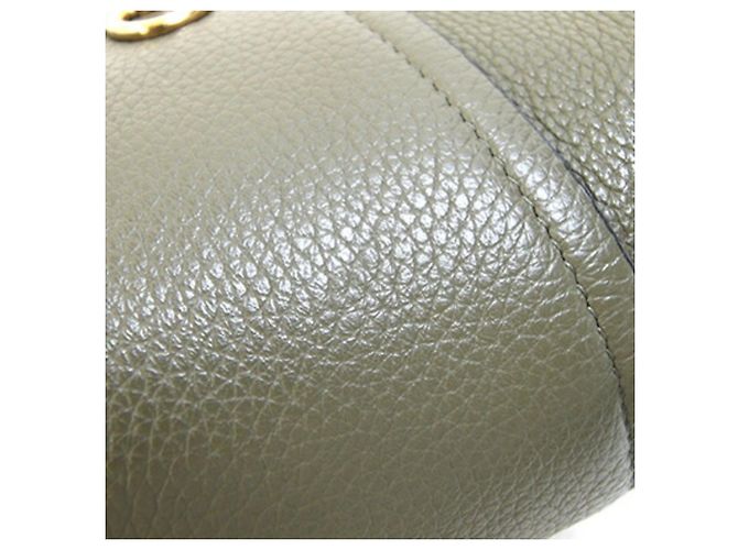 Salvatore Ferragamo Olive Leather Shoulder Bag Olive green - view 6