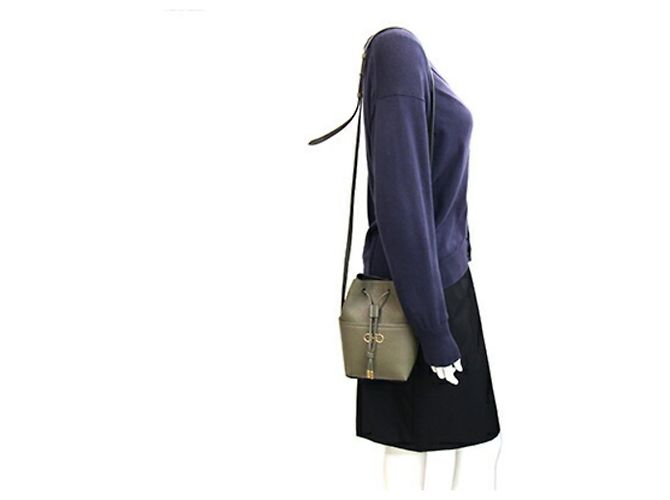 Salvatore Ferragamo Olive Leather Shoulder Bag Olive green - view 9