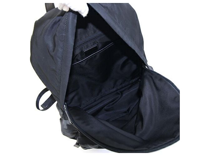 Zaino Prada Camouflage Marrone Nero Blu navy - vista 4