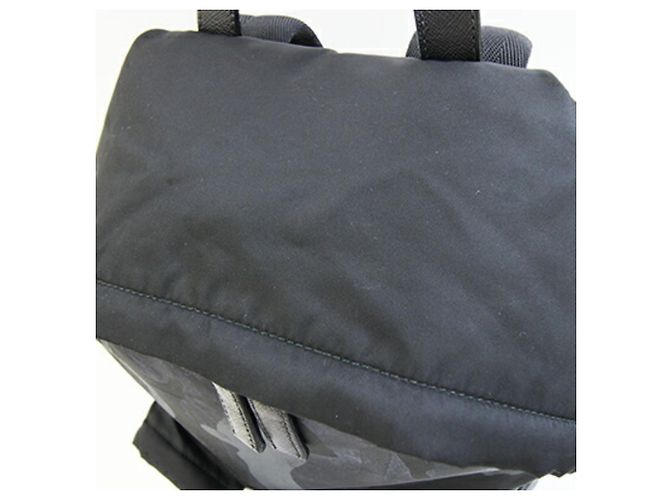 Zaino Prada Camouflage Marrone Nero Blu navy - vista 6