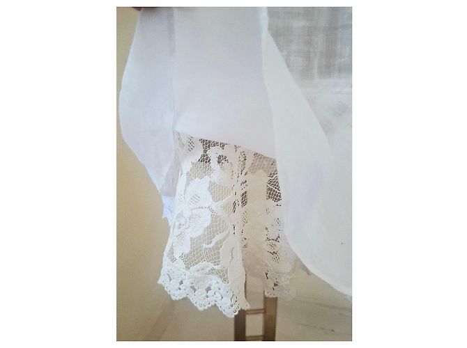 Twin Set Twinset Simona Barbieri Weißes Spitzenkleid - Ansicht 2