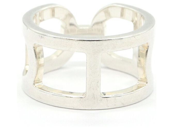 Hermès Hermes Ever Chaine d'Ancre MM Ring aus Sterlingsilber - Ansicht 2