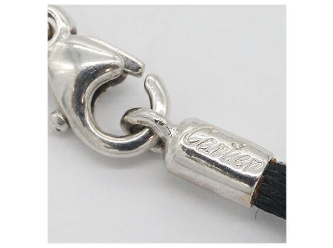Collana choker in cotone nero Cartier - vista 4