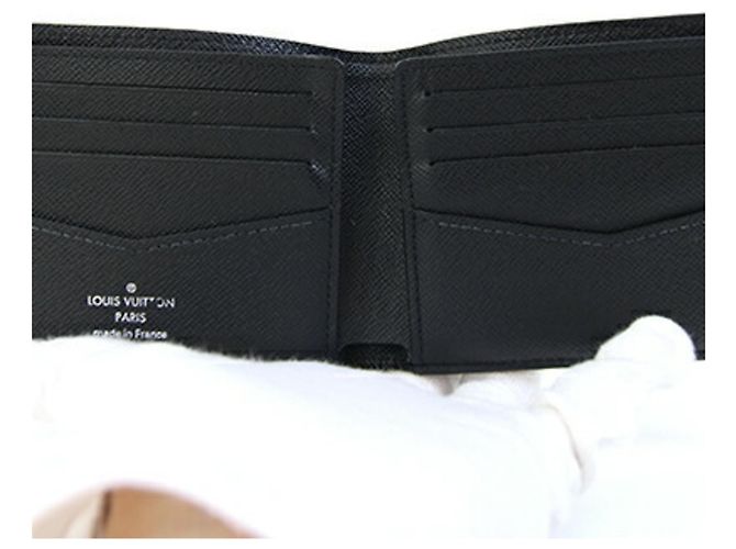 Portafoglio Louis Vuitton Epi Slender Bi-fold Nero - vista 3