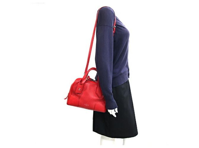 Louis Vuitton Dora Soft BB Handbag Red Fuschia - view 9