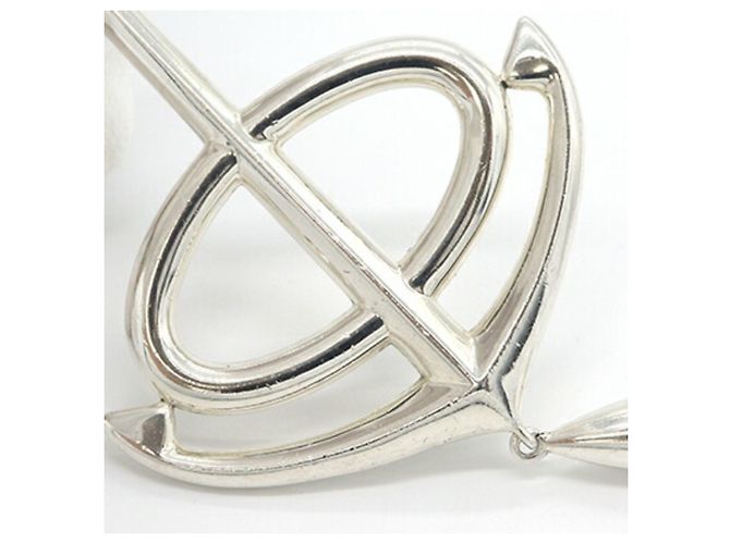 Hermès Collana Grand Large in argento sterling Hermes con pendente Chaine d'Ancre - vista 6