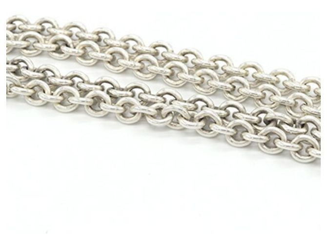 Hermès Collana Grand Large in argento sterling Hermes con pendente Chaine d'Ancre - vista 8