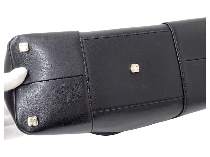 Borsa a mano in pelle nera Loewe Nero - vista 10