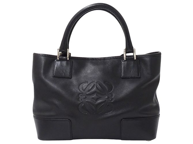 Borsa a mano in pelle nera Loewe Nero - vista 2