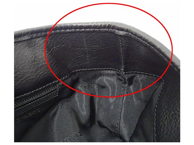 Borsa a mano in pelle nera Loewe Nero - vista 7