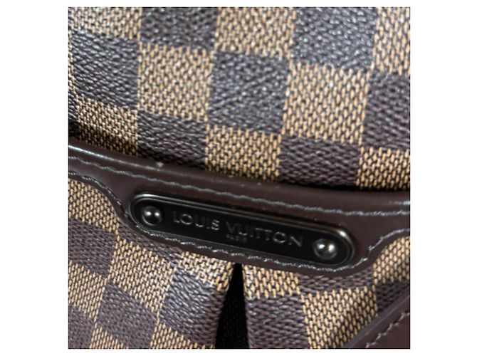 Borsa a Spalla Louis Vuitton Bloomsbury PM Damier Marrone - vista 11
