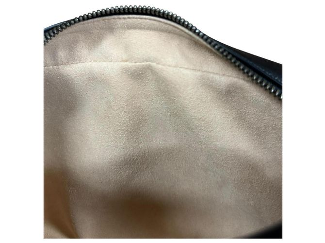 Borsa a tracolla Gucci GG Marmont in pelle nera Nero - vista 10