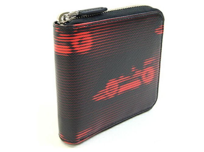 Prada Bi-Fold Wallet Black and Red Leather - view 2