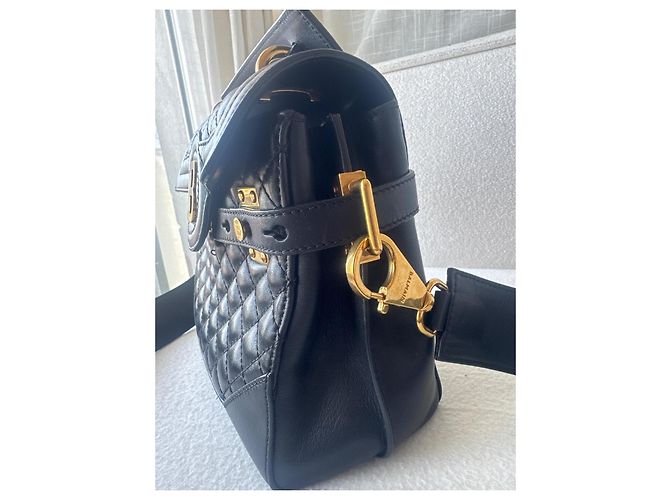 Balmain B-Buzz 23 gesteppte Leder Handtasche Schwarz - Ansicht 4