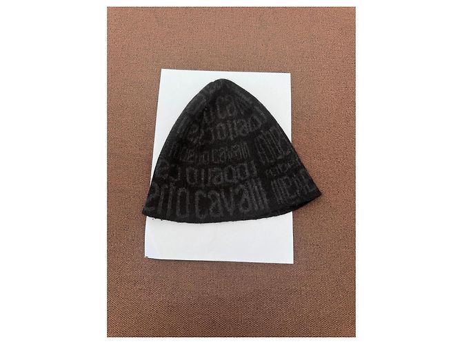 Gorro Monograma Roberto Cavalli Negro Gris - vista 2