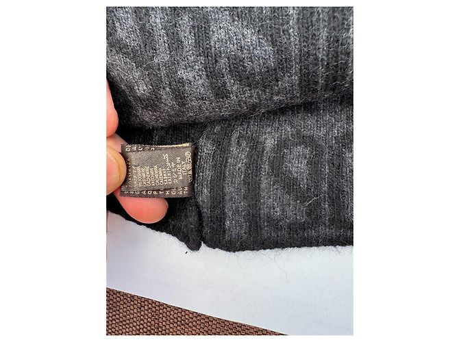 Gorro Monograma Roberto Cavalli Negro Gris - vista 6