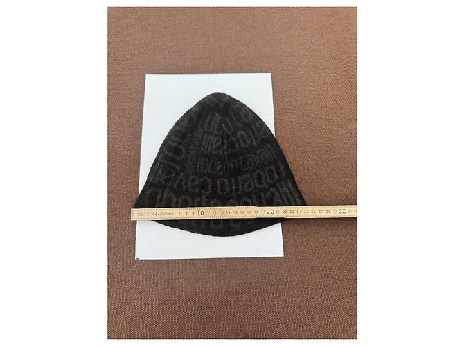Gorro Monograma Roberto Cavalli Negro Gris - vista 7