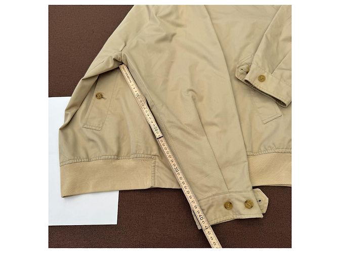 Giacca Harrington Burberrys in cotone beige - vista 10