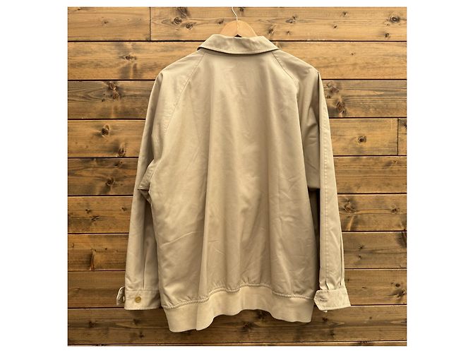 Giacca Harrington Burberrys in cotone beige - vista 3