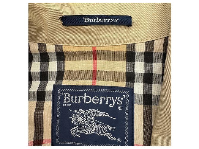 Giacca Harrington Burberrys in cotone beige - vista 4