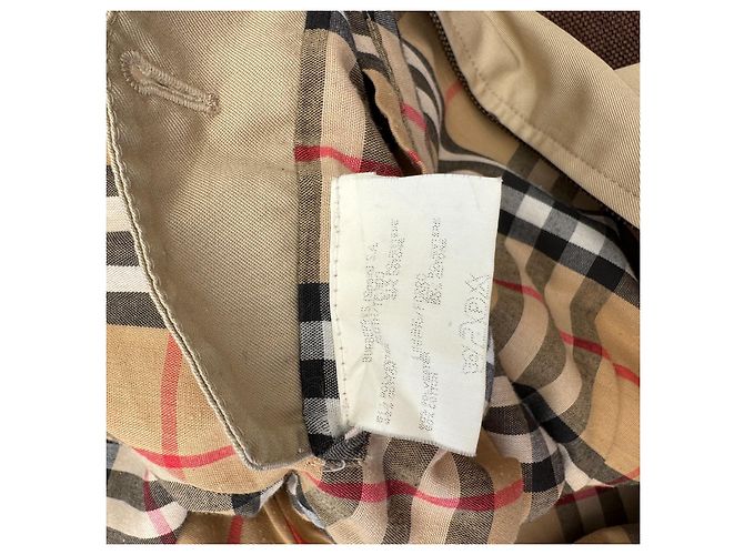 Giacca Harrington Burberrys in cotone beige - vista 5