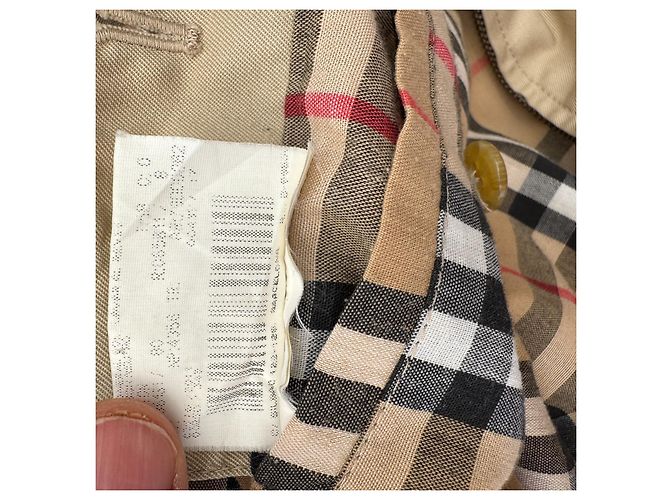 Giacca Harrington Burberrys in cotone beige - vista 6