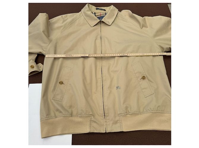 Giacca Harrington Burberrys in cotone beige - vista 7