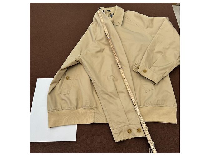 Giacca Harrington Burberrys in cotone beige - vista 9